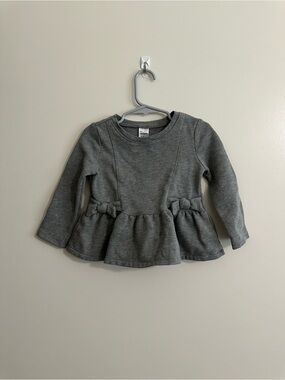 Carters Gray Sweater Long-Sleeve Top